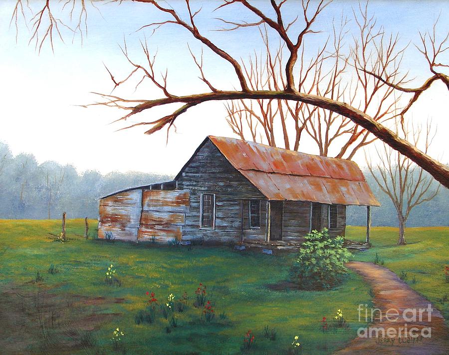 Landscape Painting - Old Homestead by Jerry Walker
