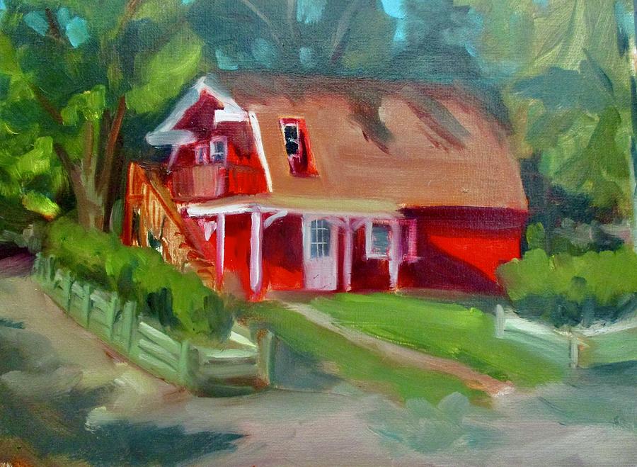 Old homestead Painting by Lee Stockwell
