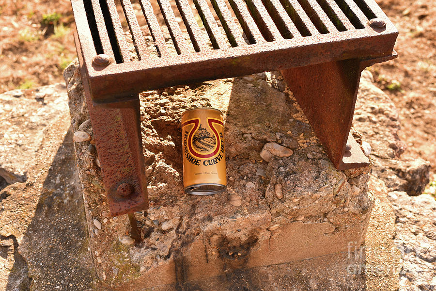 Old Horseshoe Curve Beer Can Photograph by Robert Tubesing