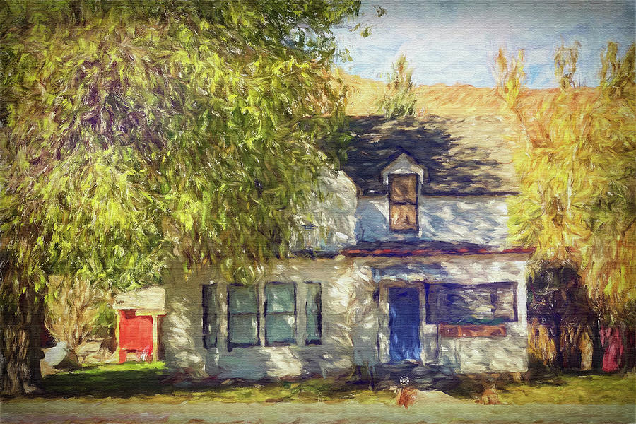 Old house, Challis, Idaho Mixed Media by Tatiana Travelways