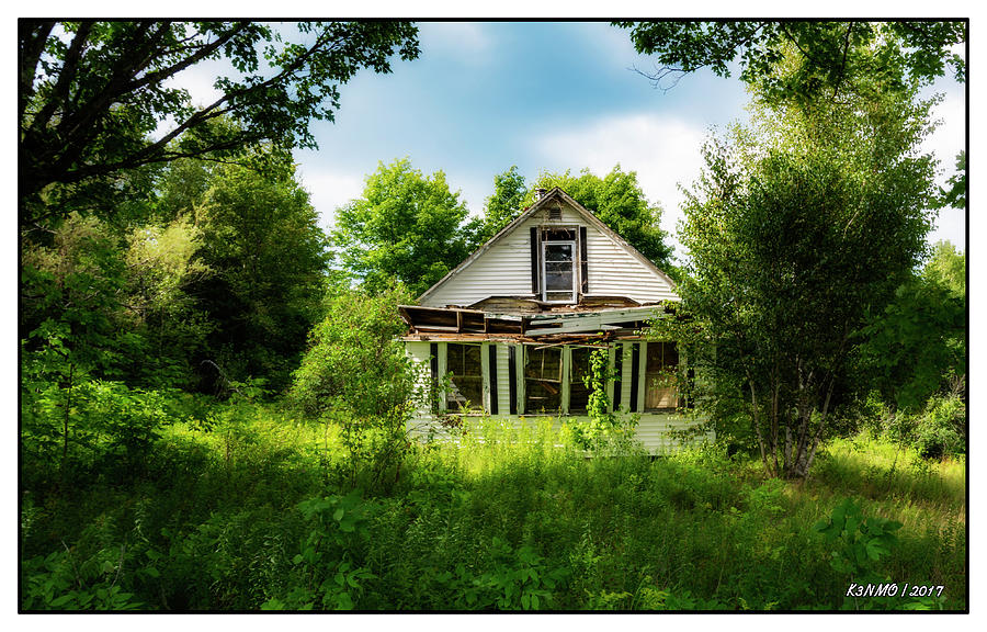 Old House in Springfield, Maine Digital Art by Ken Morris