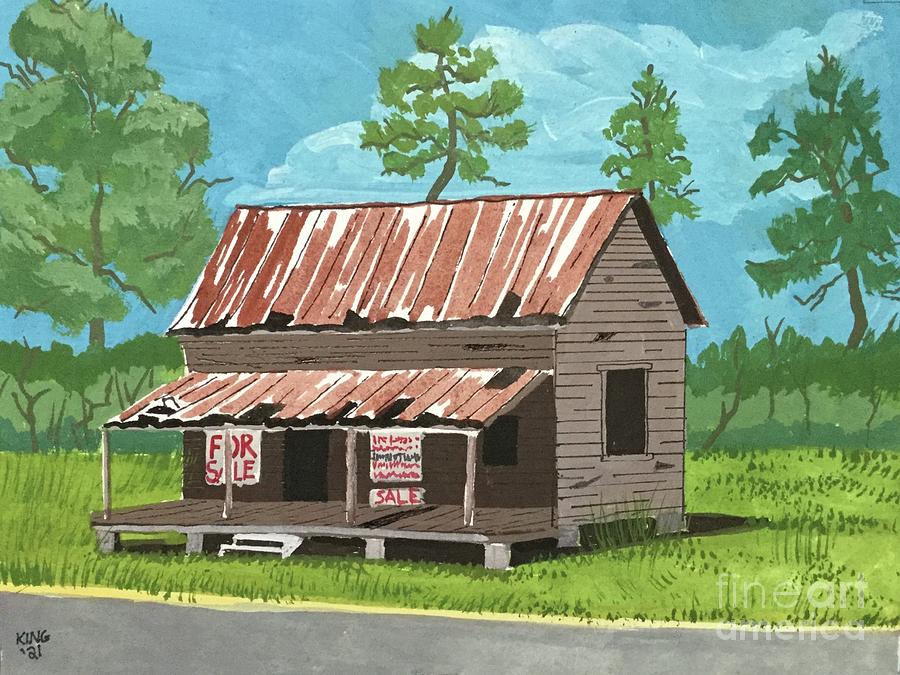 Old House in Webster Florida Painting by Mike King