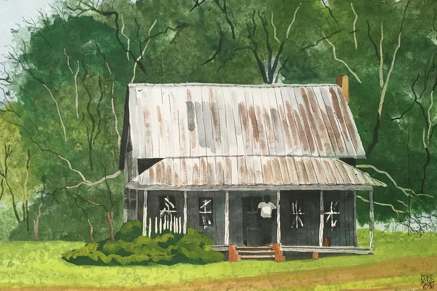 Old House Near Trilby Florida Painting by Mike King