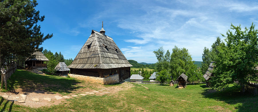 Old houses in ethno village in Serbia Photograph by Mikhail ...