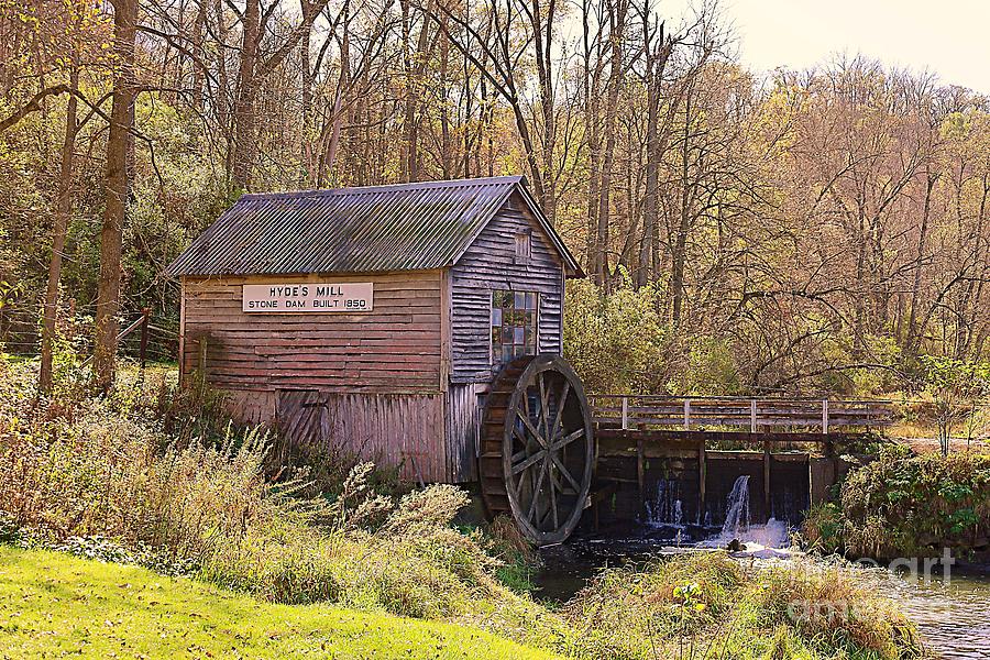 Wood Photograph - Old Hydes Mill, Wisconsin by Martha Sherman