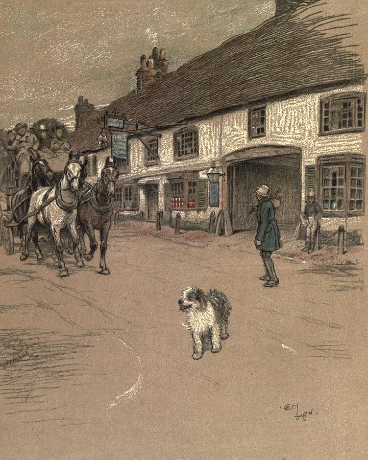 Cecil Aldin Drawing - Old Inns, George Inn Salisbury by Cecil Aldin