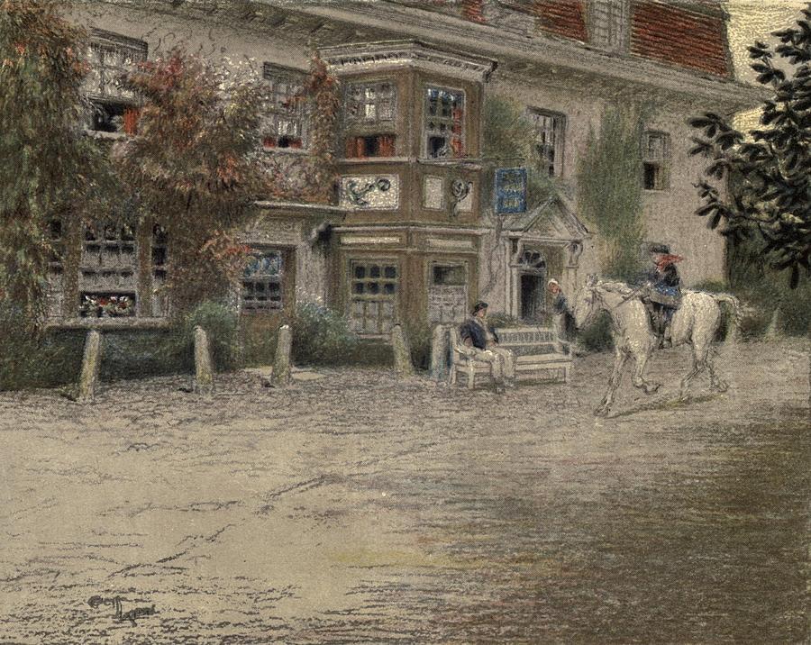 Cecil Aldin Drawing - Old Inns, Mermaid Inn, Rye by Cecil Aldin