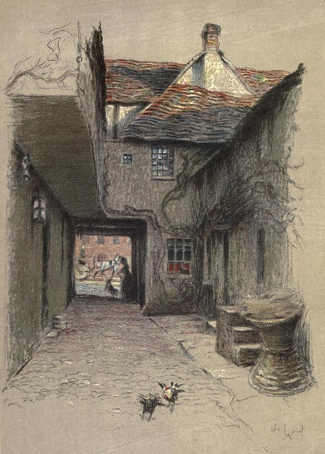 Cecil Aldin Drawing - Old Inns, The George Inn, Norton St Philip by Cecil Aldin