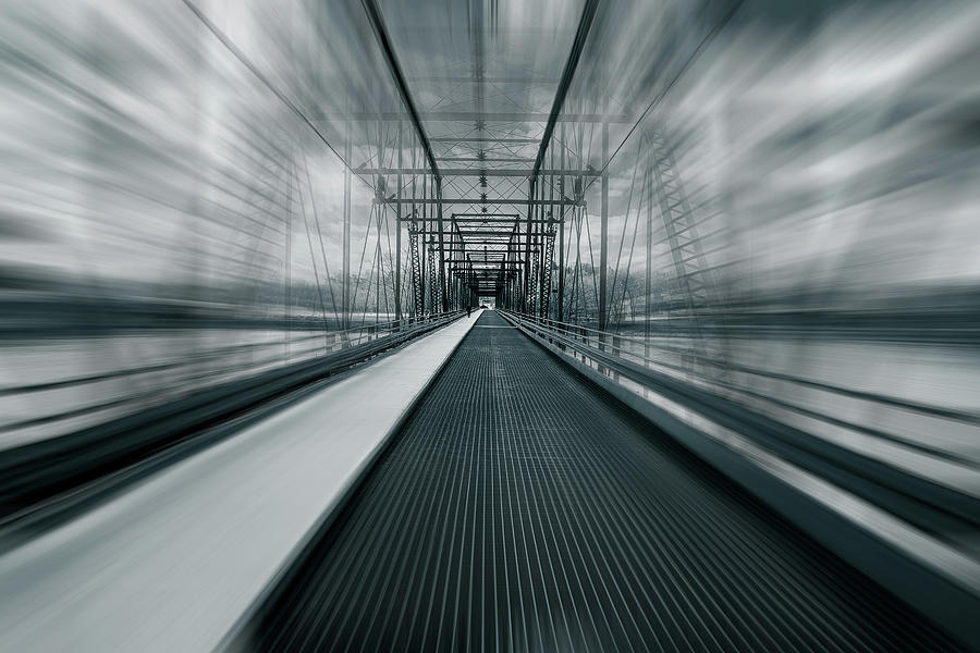 Old Iron bridge with motion blur.  Photograph by Kyle Lee