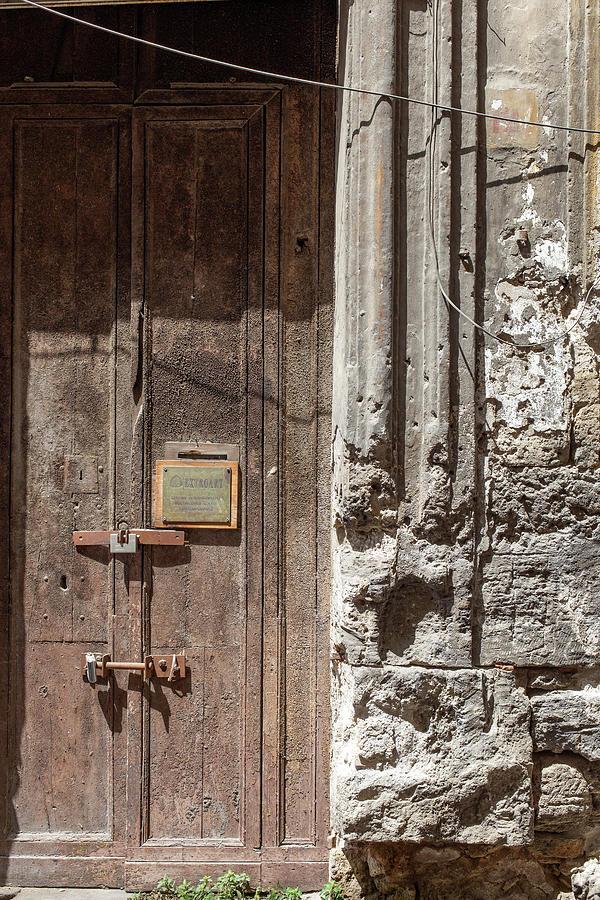 Old Italian Door in Palermo Photograph by Georgia Clare
