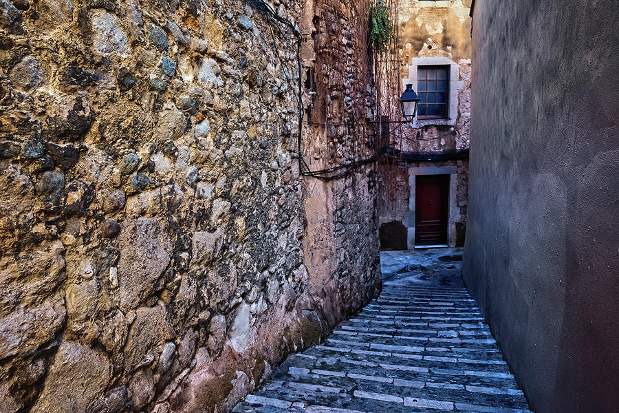 Old Jewish Quarter In Girona, Spain Photograph by Artur Bogacki