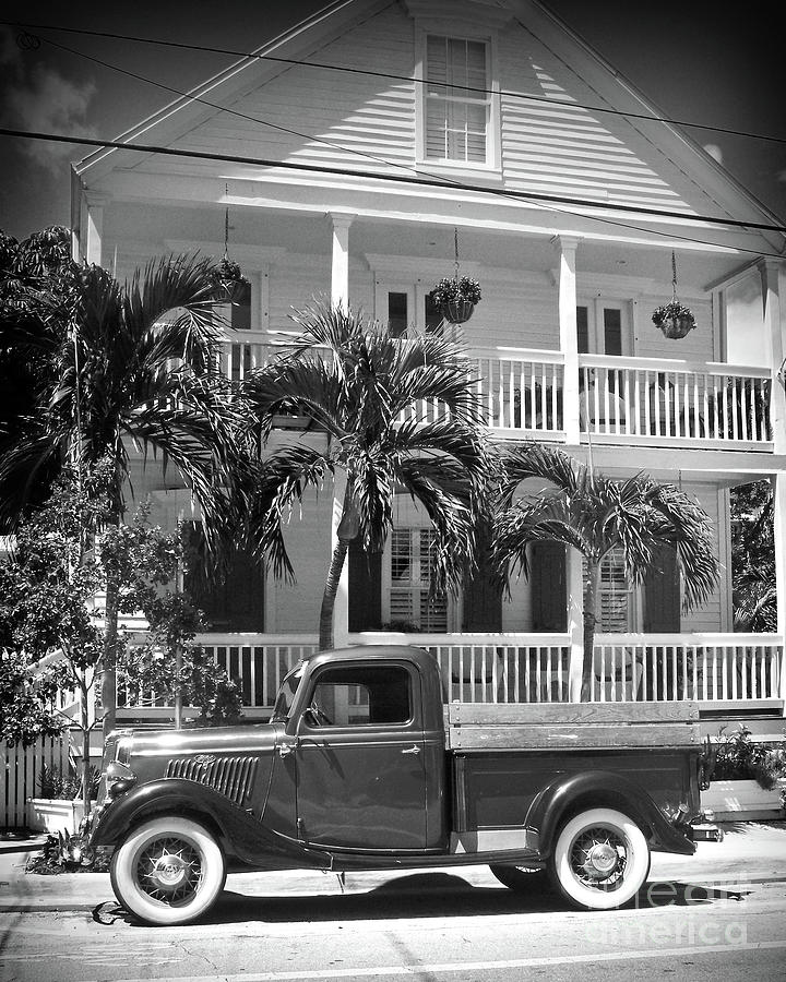 Old Key West BW Photograph by Chris Andruskiewicz