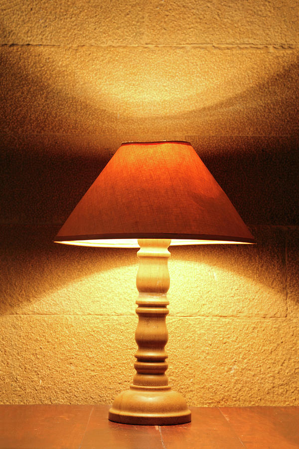 Old Lamp On Table Photograph by Mikhail Kokhanchikov