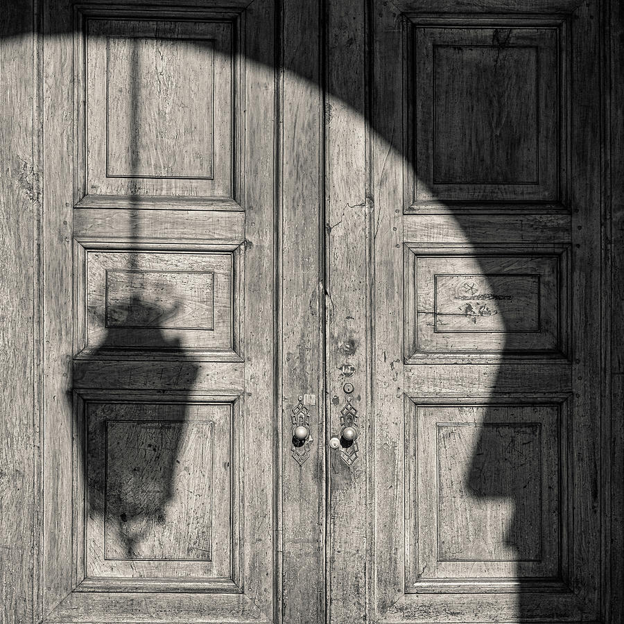 Old Lamp Shadow Photograph