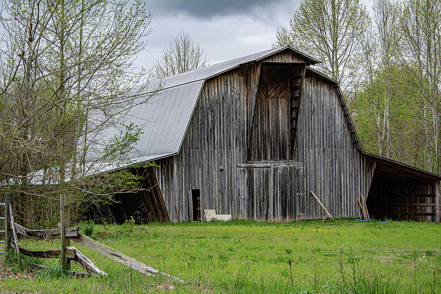 Old Large Barn Photograph by Linda Segerson