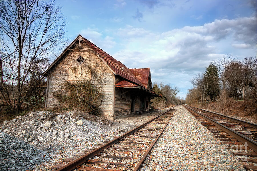Old Limestone Train Station Photograph by Shelia Hunt