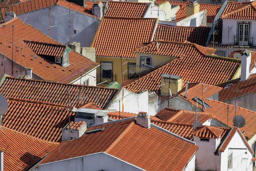 Old Lisbon cityscape with roofs Photograph by Mikhail Kokhanchikov