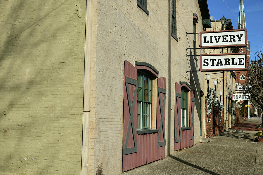 Old Livery Stable And Tavern Buildings Madison Indiana Photograph By   Old Livery Stable And Tavern Buildings Madison Indiana Robert Tubesing 