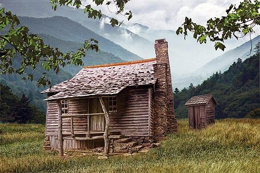  Old  Log  Cabin  Photograph by Samuel Epperly