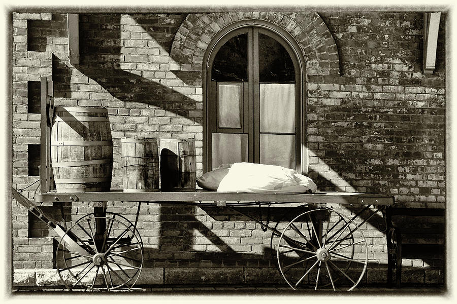 Old Mail Wagon Version 2 Antique 101022 Photograph by Mary Bedy