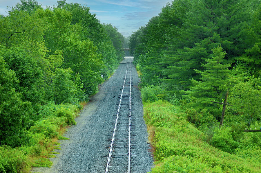 Old Maine Train Tracks Photograph