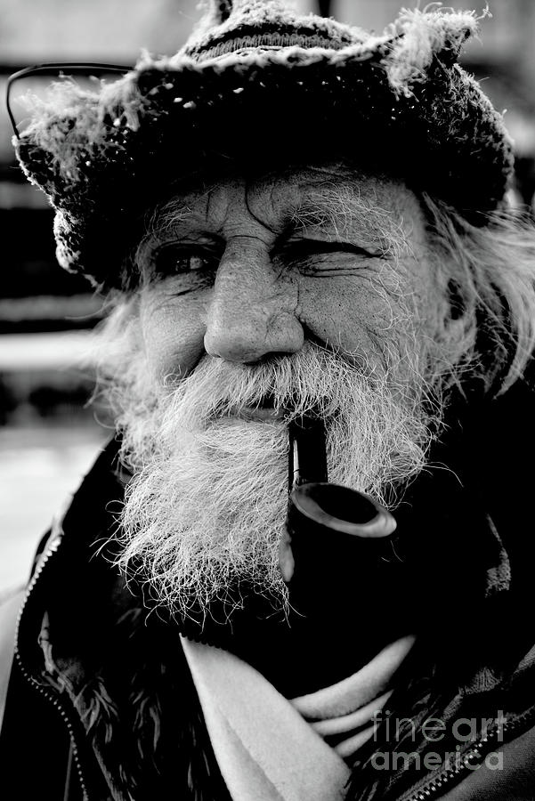 Old man and his pipe Photograph by Douglas Pike