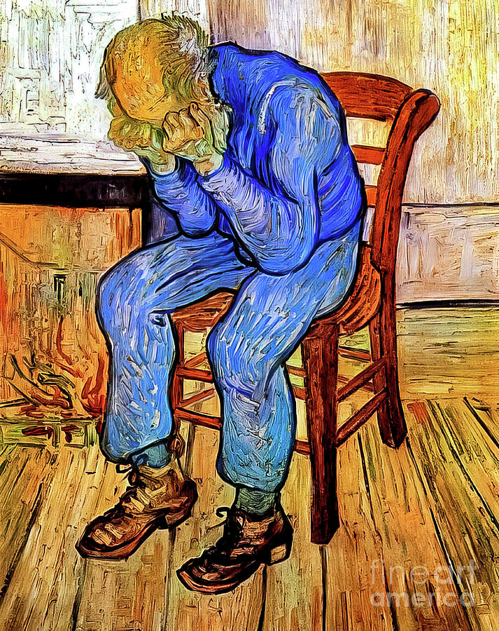 Old Man in Sorrow by Vincent Van Gogh 1890 Painting by Vincent Van Gogh