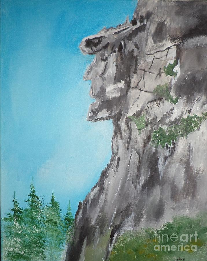 Old Man Of The Mountain Painting # 183 Painting by Donald Northup
