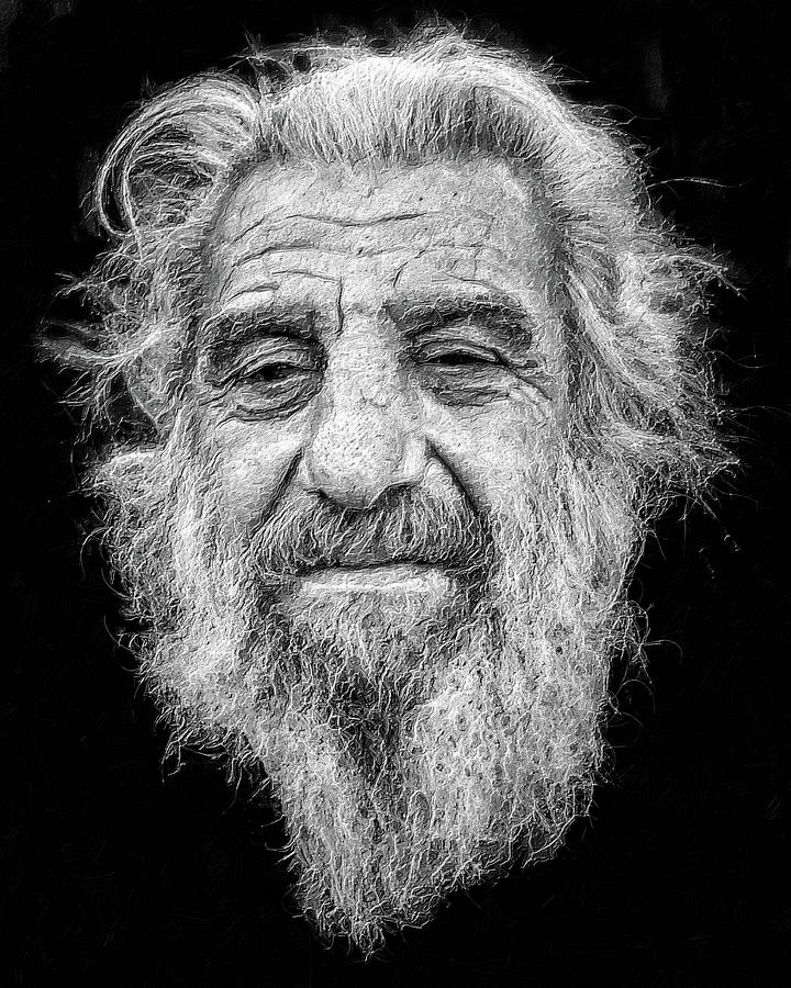 Old Man Painting Painting by Tony Rubino