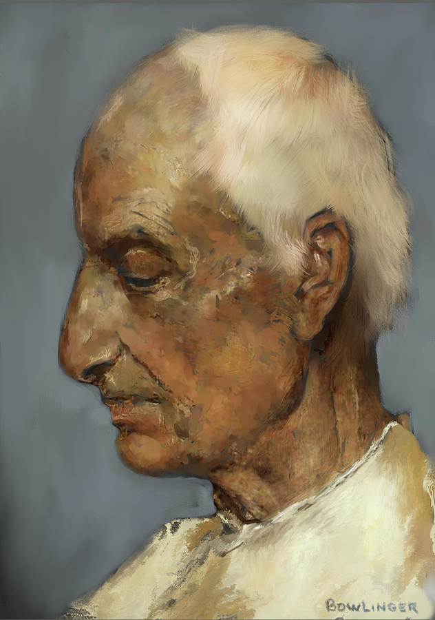 Old Man Digital Art by Scott Bowlinger
