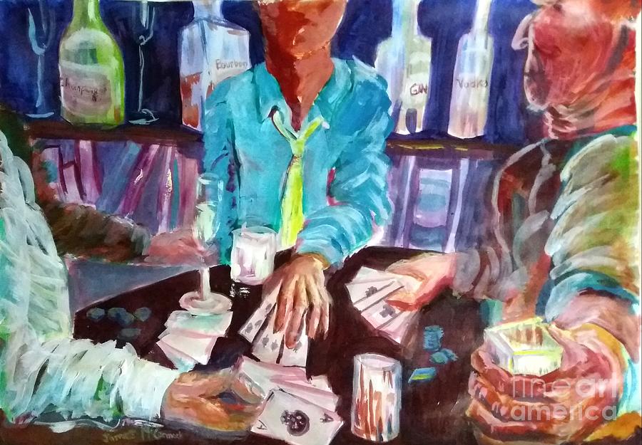 Old Men Gamble, Young Men Die Painting by James McCormack