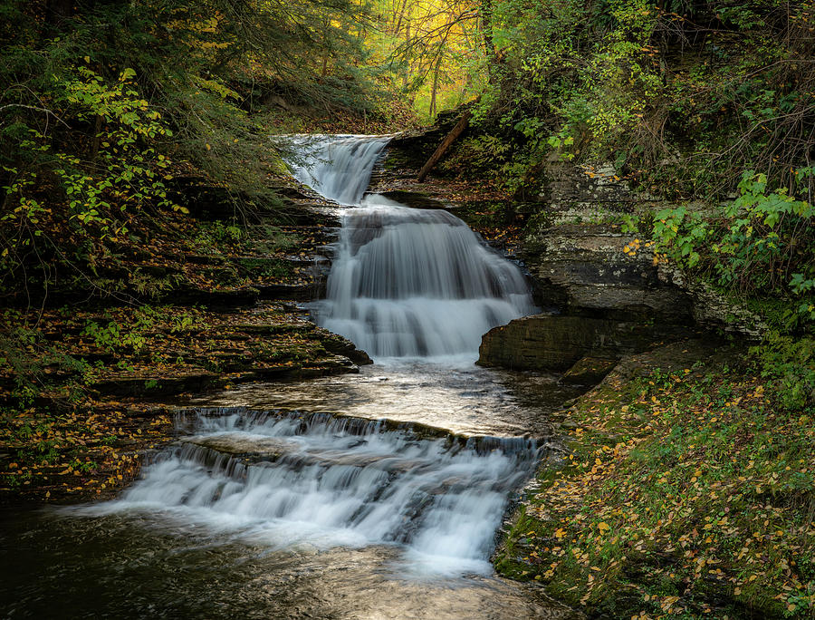 Old Mill Falls Photograph by Arthur Oleary