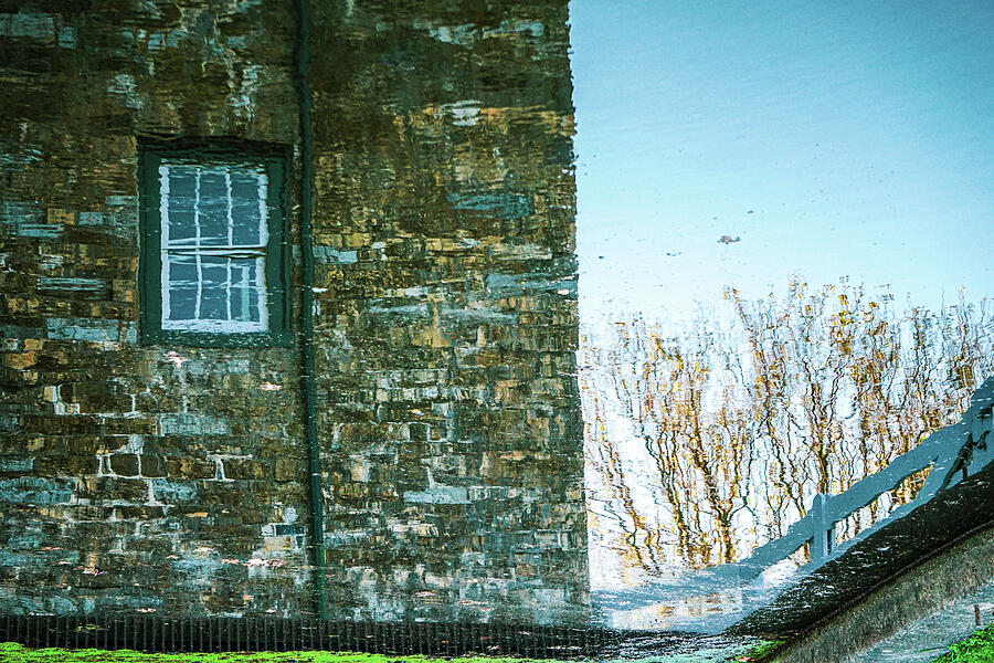 Old Mill Reflection Photograph by Tana Reiff