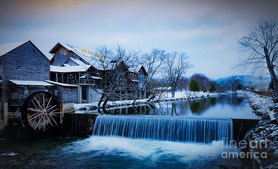 The Old Mill, Smoky Mountains, Tennessee Photograph by Theresa D Williams