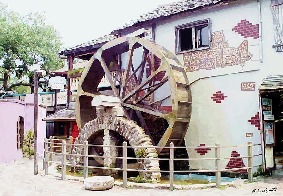 Old Mill Waterwheel Photograph by Allen L Improta