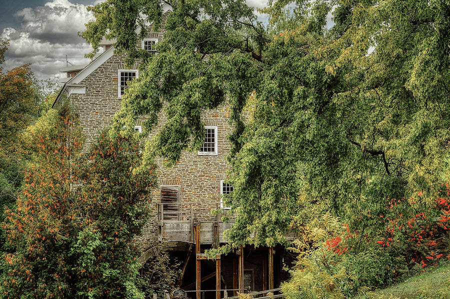 Old Mill with Water Wheel  Photograph by Elaine Manley