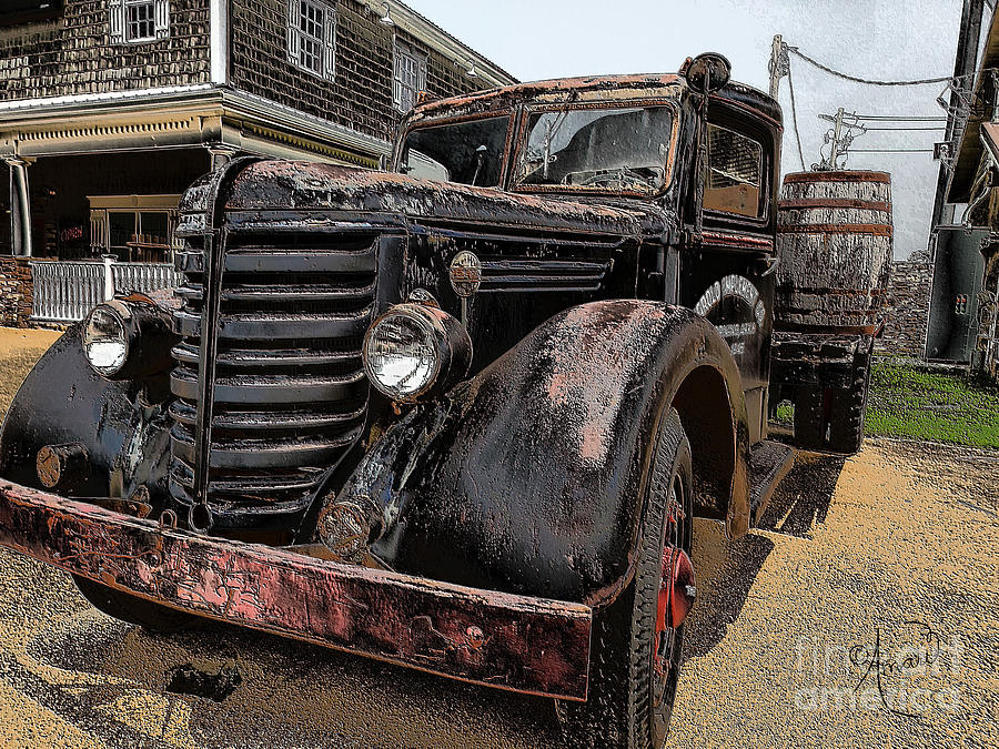 Old Moonshine Truck Mixed Media by Ann Pride - Fine Art America