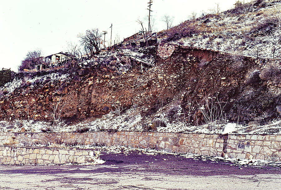 Old Morenci Arizona 1982 B Hill Wall Photograph by John A Rodriguez