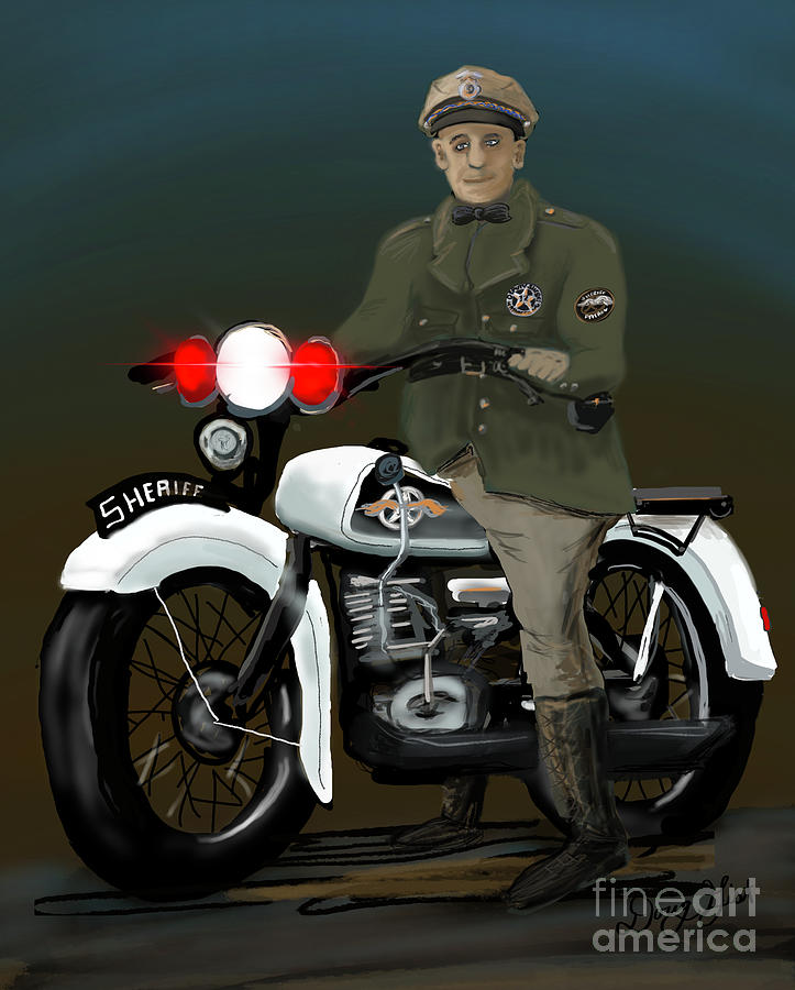 Old Motor Deputy Digital Art by Doug Gist