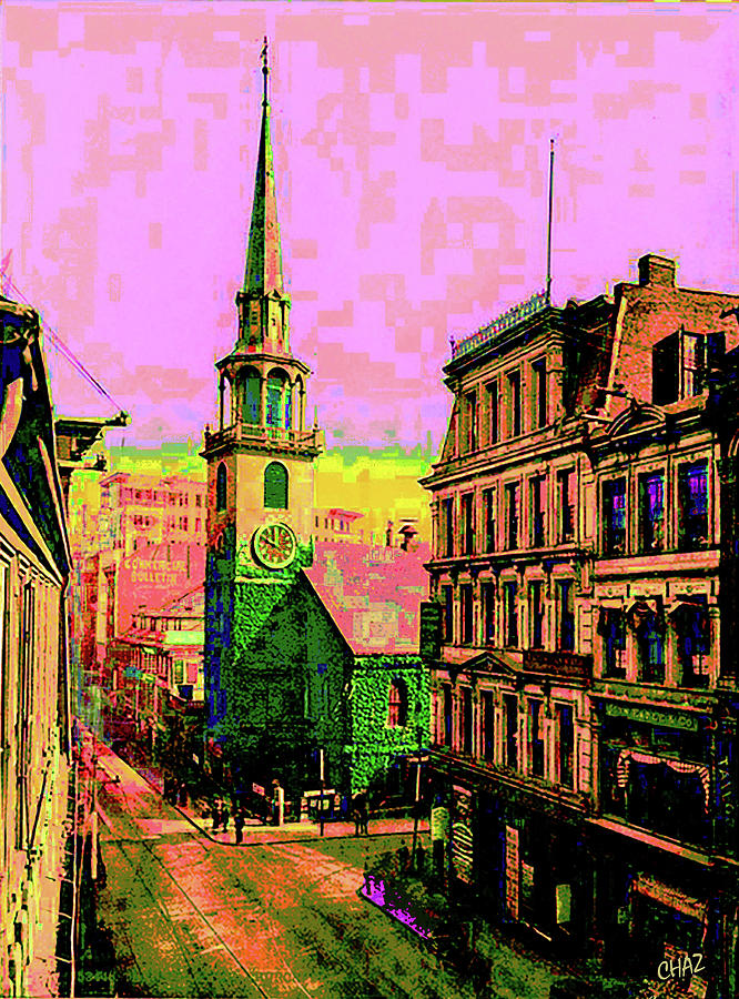 Old North Church - Boston Digital Art by CHAZ Daugherty