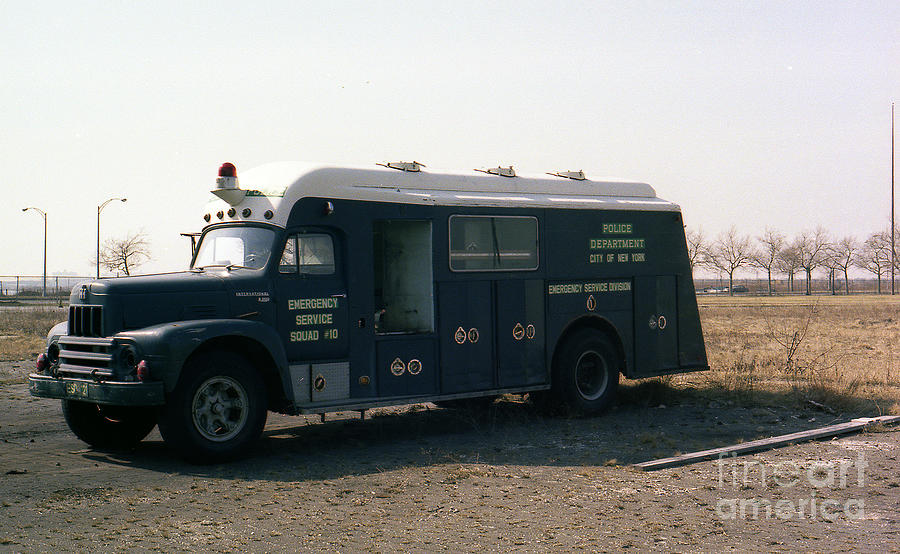Old NYPD International Emergency Service Truck. Photograph by Steven Spak