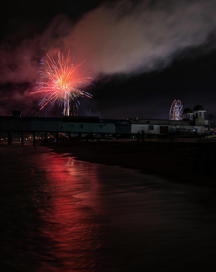 Old Orchard Beach Fireworks1 Photograph by Jennifer Egan Fine Art America