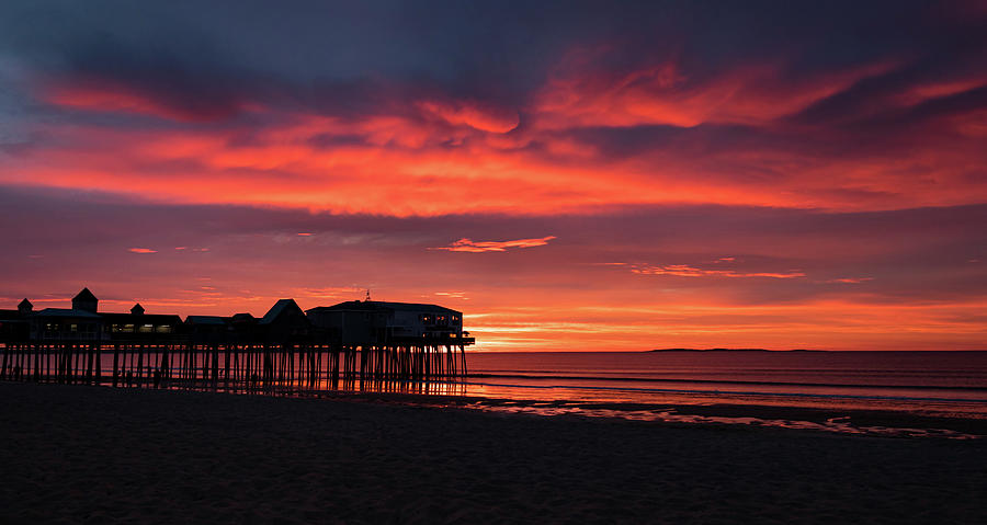 Old Orchard Beach Sunrise Photograph by Travel Quest Photography