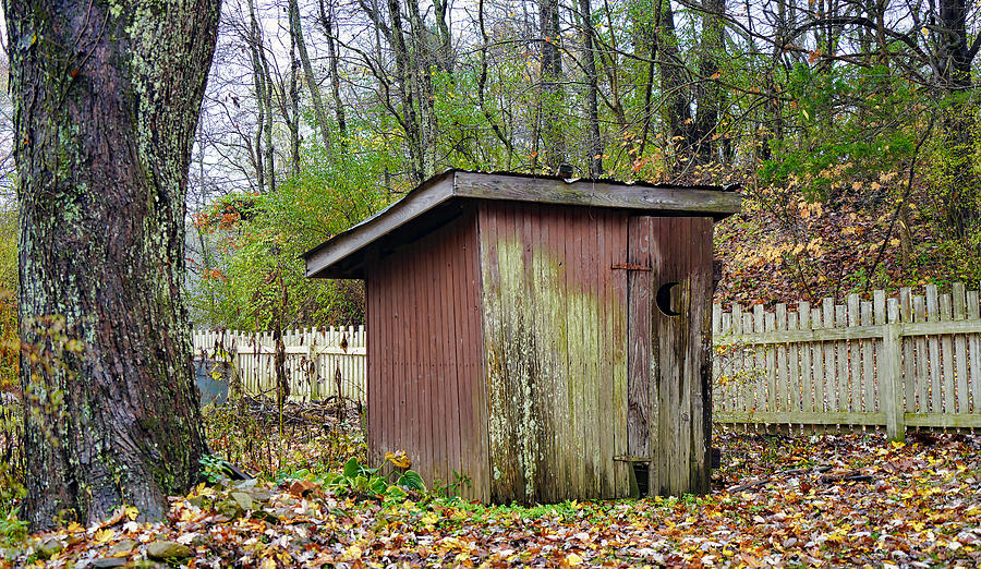 Old Outhouse In Story Indiana Photograph