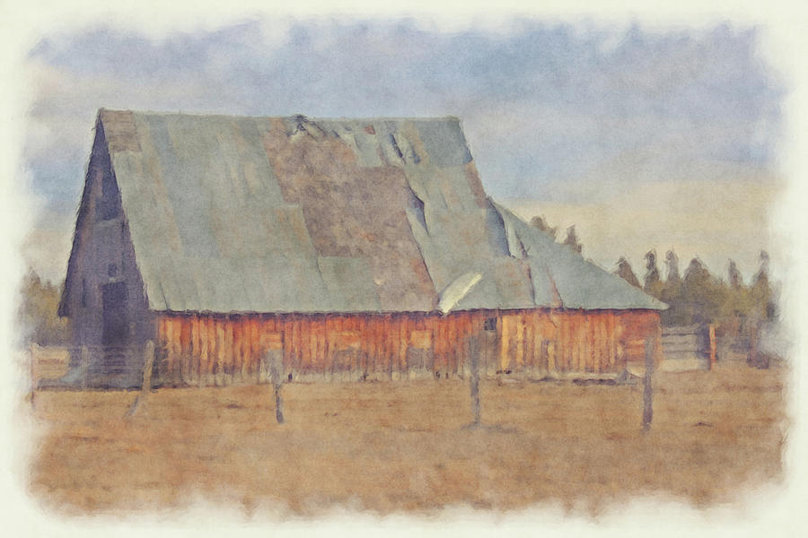Old Painted Barn 12322 Photograph by Cathy Anderson