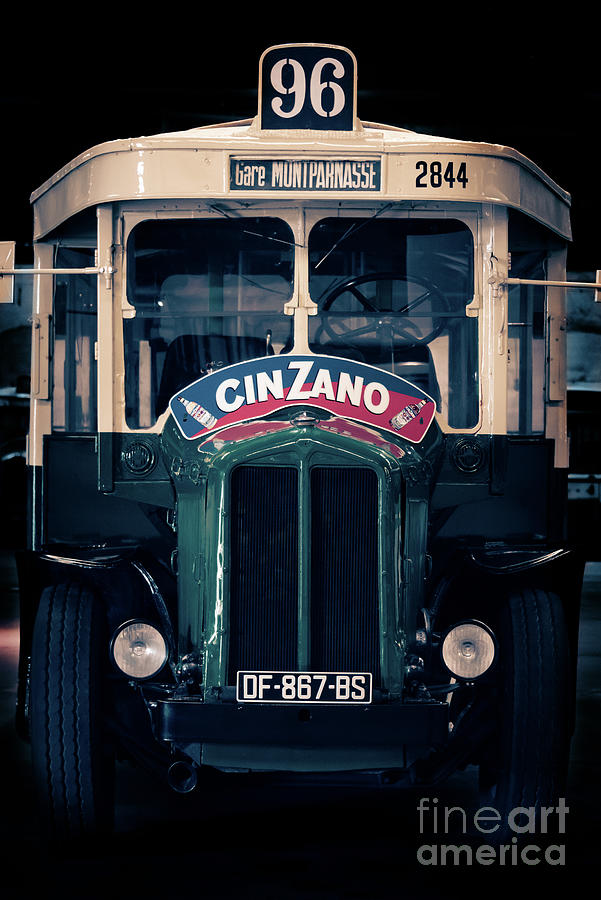 Old parisian bus Photograph by Delphimages Paris Photography