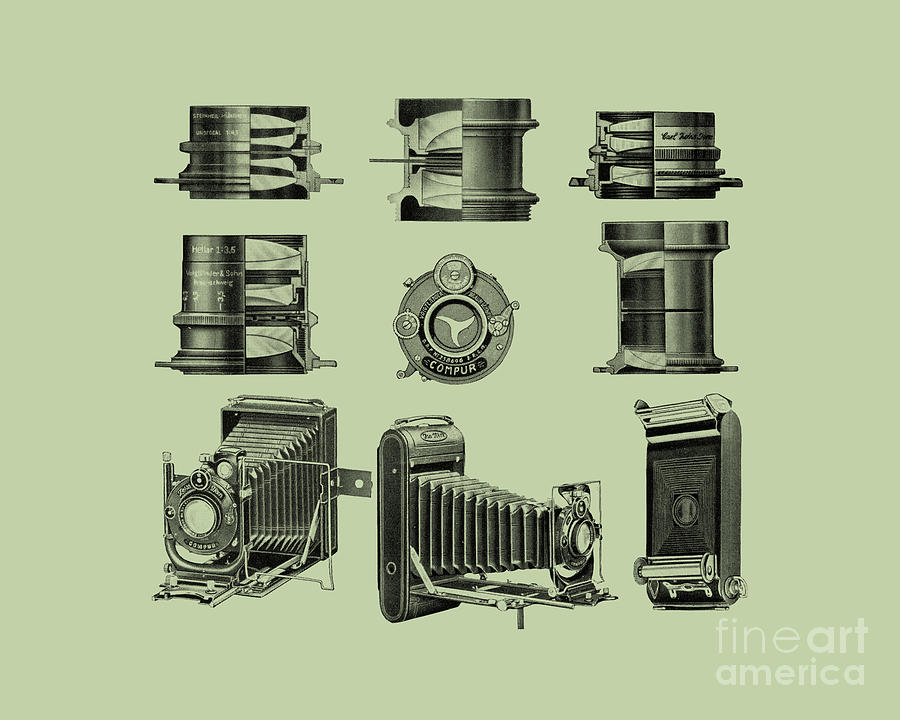 Camera Digital Art - Old Photo Camera Collection by Madame Memento