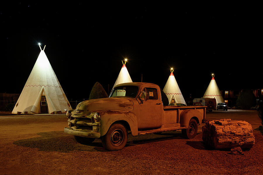 Old Pickup at the Wigwam Motel Photograph by Donald Tredinnick Old Pickup at the Wigwam Motel Photograph by Donald Tredinnick