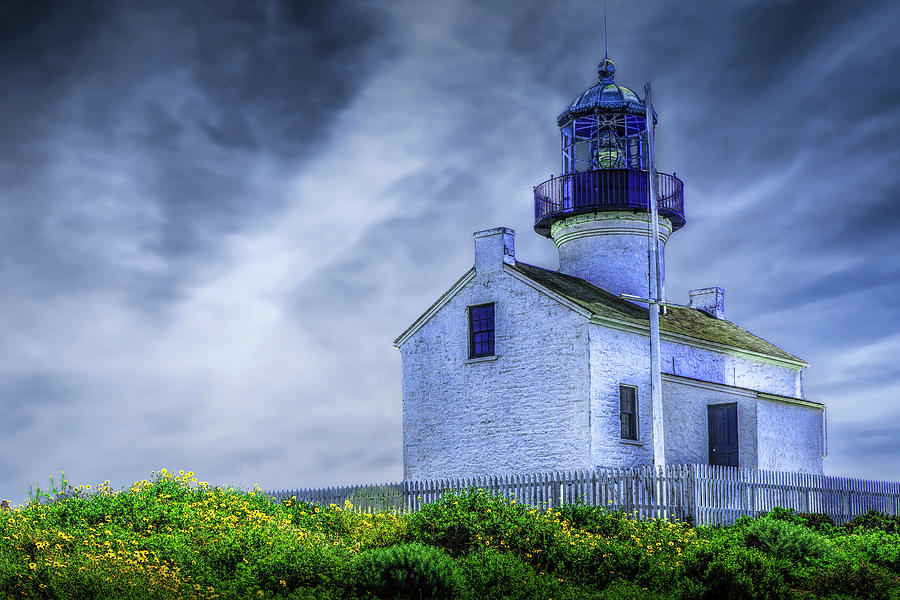 Old Point Loma Lighthouse n the Cabrillo National Monument, San  Photograph by Randall Nyhof