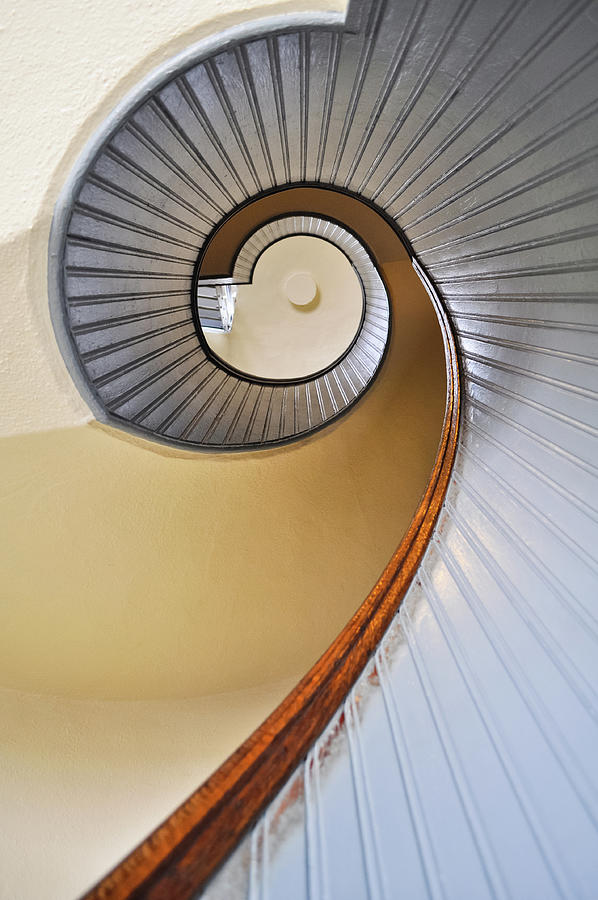 Old Point Loma Lighthouse Staircase Photograph by Kyle Hanson